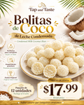 Bolitas de Coco con Leche Condensada / Condensed Milk Coconut Bites pack 12