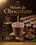 Helado de Chocolate / Chocolate Ice Cream 5oz pack 12
