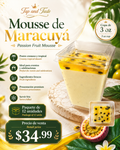 Mousse de Maracuyá / Passion Fruit Mousse 3oz pack 12