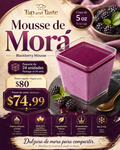 Mousse de Mora / Blackberry Mousse 5oz pack24