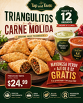 Triangulitos de Carne Molida / Ground Beef Triangles pack 12
